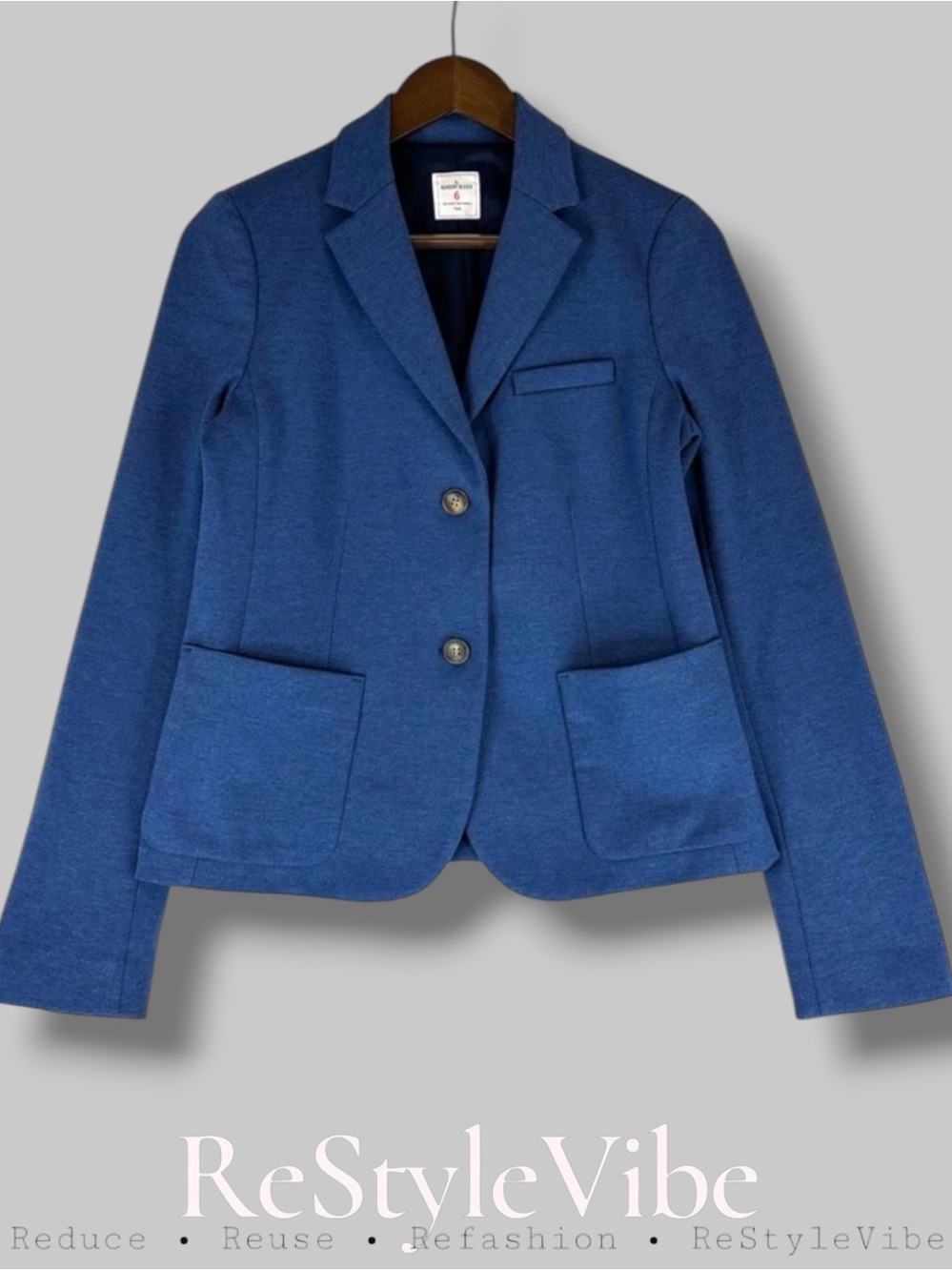 GAP Women’s Size 6 Blazer Academy Style Coat Jacket Button Front Lined Stretch